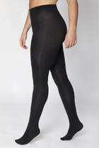 Meia Calça Fio 80 Preta Plus Size Lupo Loba 5852.
