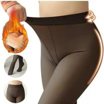 Meia Calça Forrada Translucida Peluciada Para O Frio Origina