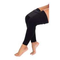 Meia Calça Grossa Térmica para o Inverno Comprida Preta Flanelada - FIO 80