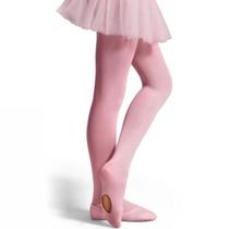 Meia Calça Infantil Ballet Fio 60 Versátil Lobinha Rosa G