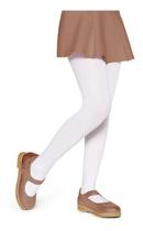 Meia Calça Infantil Branca Bordada Confortável com Pé Meia Calça Infantil Branca Bordada Confortável com Pé