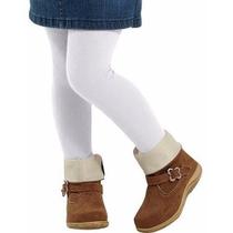 Meia Calça Infantil Branca Minina Grosso La Inverno