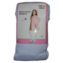 Meia Calça Infantil Grossa De Inverno Quentinha Lisa Branca Meia Calça Infantil Grossa De Inverno Quentinha Lisa Branca