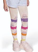 Meia-Calça Infantil Selene 9560-002 Fio 80 Estampada Algodão T. P/G