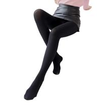 Meia calça Inverno translúcida Não puxa fio Com Pé 80g Cor:Preto
