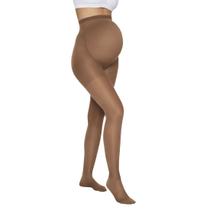 Meia Calça Kendall Média Compressão Gestante - Castanho - M