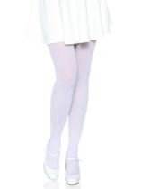 Meia-calça Leg Avenue Plus Size Branca em Nylon e Spandex Meia-calça Leg Avenue Plus Size Branca em Nylon e Spandex