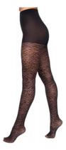 Meia Calça Loba Fio 20 Clássica Trabalhada Animal Print Meia Calça Loba Fio 20 Clássica Trabalhada Animal Print
