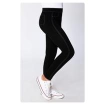 Meia calça Lobinha Legging Jeans Lupo fio 150 ref. 2542-001