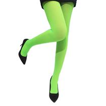 Meia Calça Neon Fio 40 Brilha Luz Negra - Festa Fantasia Halloween Carnaval Bloquinho