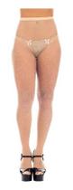 Meia-Calça Nude Strass Brilhante Arrastão Pequeno Peça Chave Tendência Gringa Primavera