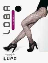 Meia calça rendada loba 5184-01