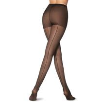Meia Calça Risca Atrás Loba Fio 15 5685-001 Meia Calça Risca Atrás Loba Fio 15 5685-001