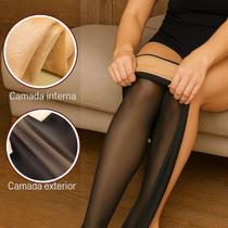 Meia Calça Térmica Cor da Pele Aveludada Tamanho 32x99cm Meia Calça Térmica Cor da Pele Aveludada Tamanho 32x99cm