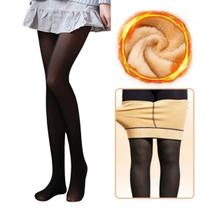 Meia Calça Térmica Translúcida Forra Lã Pelúcia Pelinho C Pé Segunda Pele Estilosa Moda Outono Inverno