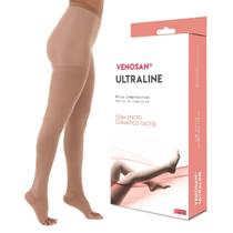 Meia Calça Venosan Ultraline 4000 Compressão 20-30 Pé Aberto Bege