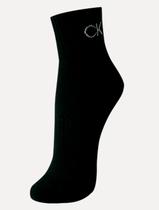 Meia Calvin Klein Esportiva Cano Médio CK Preta 1UN Meia Calvin Klein Esportiva Cano Médio CK Preta 1UN