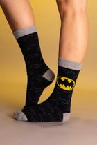 Meia Cano Alto DC Comics Batman Meia Cano Alto DC Comics Batman