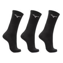Meia Cano Alto Mizuno Prime Tam. 33-38 Pacote Com 3 Pares