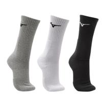 Meia Cano Alto Mizuno Prime Tam. 39-44 Pacote Com 3 Pares