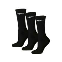 Meia Cano Alto Penalty Kit Com 3 Pares Unissex Preto