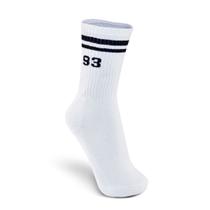 Meia Cano Alto QIX 93 Preto e Branco