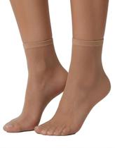 Meia Cano Baixo Fio 15 Feminina Selene Fina Soquete Elegante