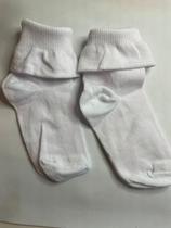 Meia cano curto Babadinho branca ou laranja infantil Meia cano curto Babadinho branca ou laranja infantil