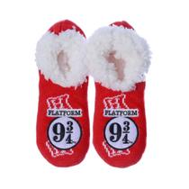 Meia Cano Curto Harry Potter 9 ¾ Hogwarts Zona Criativa Pantufa Grossa com Sherpa Quente Antiderrapante Geek Meia Cano Curto Harry Potter 9 ¾ Hogwarts Zona Criativa Pantufa Grossa com Sherpa Quente Antiderrapante Geek
