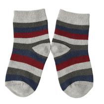 Meia Cano Curto Infantil Juvenil Listrada Para Meninos Lupo