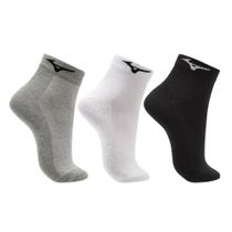 Meia Cano Curto Mizuno Basic Tam. 33-38 Pacote Com 3 Pares Meia Cano Curto Mizuno Basic Tam. 33-38 Pacote Com 3 Pares