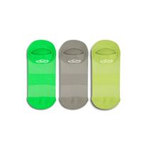 Meia Cano Invisível Neon Pacote c/ 3 pares Olympikus