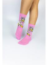 Meia Cano Longo Disney T5111I Infantil Estampada Algodão T. 24/29 30/35