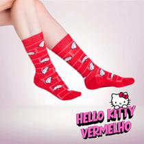 Meia Cano Longo Hello Kitty Licenciada Kuromi Keroppi Chococat Adulto 34 a 39 - Meia Cano Longo Hello Kitty Licenciada Kuromi Keroppi Chococat Adulto 34 a 39 -