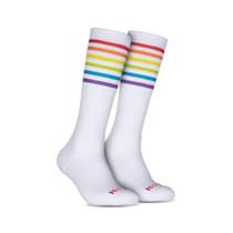 Meia Cano Longo Pride Branca Hoahi