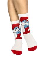Meia Cano Longo Smurfs T5113I Infantil Estampada Algodão T. 24/29 30/35