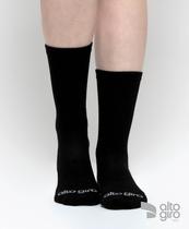 Meia Cano Medio Alto giro 34-39 Preto