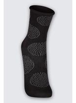 Meia Cano Médio Lupo 04421-043 Feminina Sem Punho Estampada Algodão T. 34/39