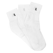 Meia Cano Médio Lupo Pacote C/3 Pares - Chumbo e Branco