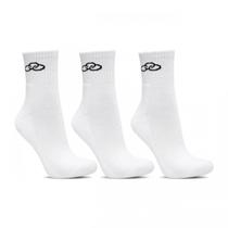 Meia Cano Médio Olympikus Oimsa81922 Kit 3 Pares Branco