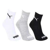 Meia Cano Médio Puma c/ 03 Pares Meia Cano Médio Puma c/ 03 Pares