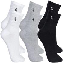 Meia Cano Médio Sport Walk Lupo Kit 3 Pares