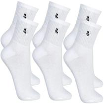 Meia Cano Médio Sport Walk Lupo Preta Kit 3 Pares