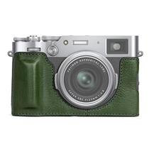 Meia capa para couro genuíno de estilo retrô Fujifilm X100VI
