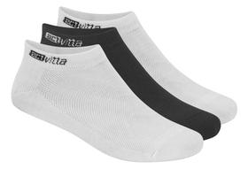Meia casual cano curto em algodão kit com 3 pares - Actvitta