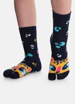 Meia Chinelinho Puket Menina Onça Azul Marinho 23 a 33 Meia Chinelinho Puket Menina Onça Azul Marinho 23 a 33