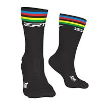 Meia ciclismo ERT cano médio Campeão Mundial Xtreme Cool Meia ciclismo ERT cano médio Campeão Mundial Xtreme Cool