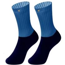 Meia Ciclismo Gold Sports Aerodinâmica Siliconada Ice Longa 3/4 Anti - Sleep Adulto