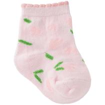 Meia Colorida Pimpolho Tamanho 00-15 (0-6m) Menina Meia Colorida Pimpolho Tamanho 00-15 (0-6m) Menina