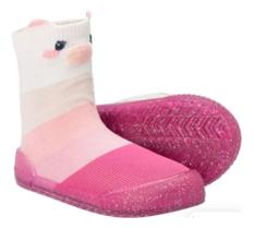 Meia Com Sola Bebê -pimpolho Conforto E Estilo Menina Menino